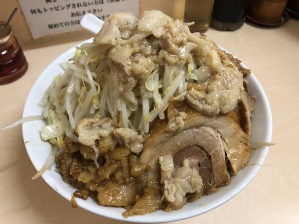 「ラーメン　麺少　ヤサイアブラ」@自家製ラーメン 大者の写真