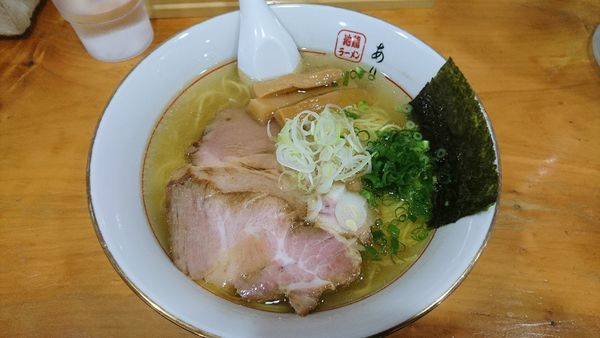 「塩ラーメン680円」@地鶏ラーメン ありがとうの写真