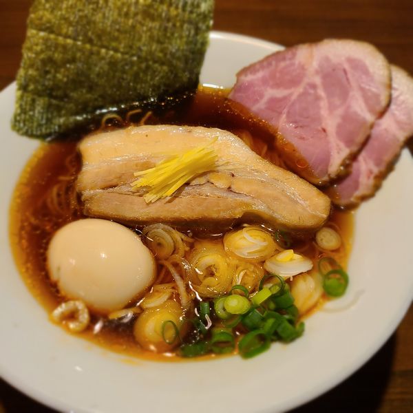 「縞海老・甘海老・牡丹海老のダブルコンソメ」@中華そば ひしおの写真