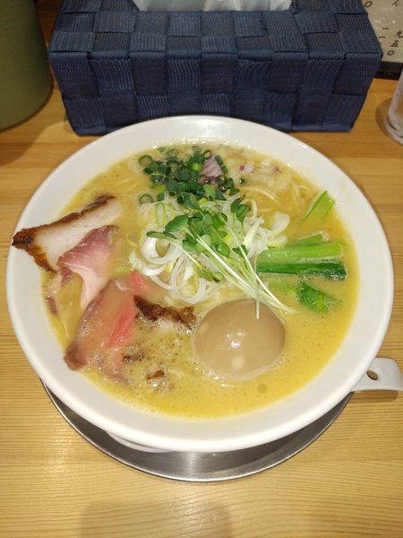 「味玉濃いらーめん  ﾒﾝﾏ抜き」@和風ピンポン竹末の写真