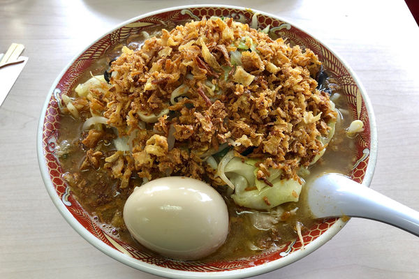 「スタミナタンメン950円+味付玉子100円」@あぢとみ食堂の写真