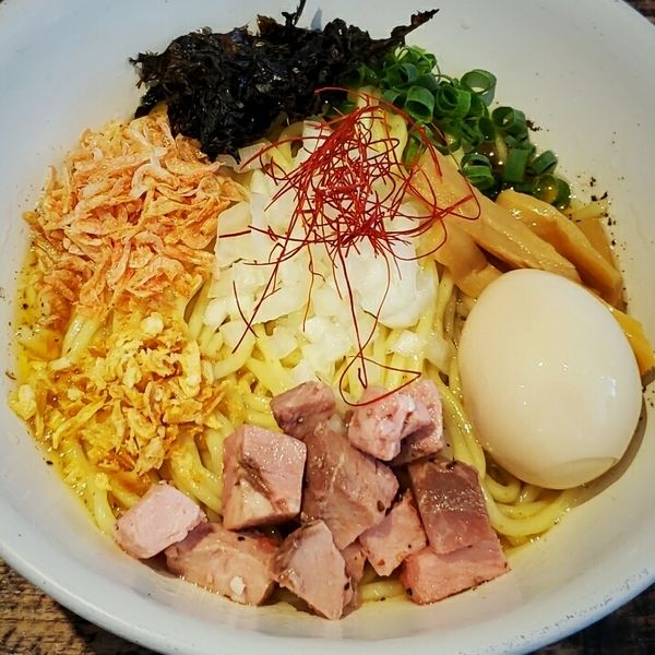 「【限定】海老塩まぜそば ８５０円」@麺や 結の写真