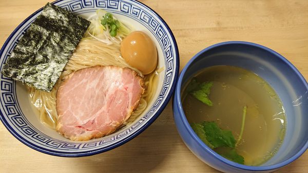 「昆布水つけ麺 塩 味玉　８５０円」@麺処 有彩の写真