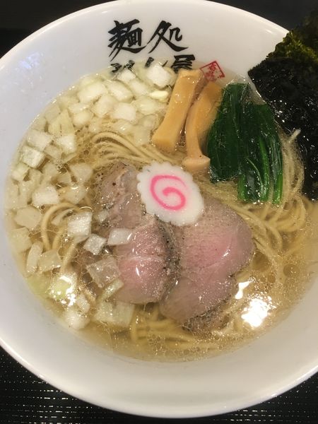 「塩煮干しそば中盛り790円」@麺処 れん屋の写真