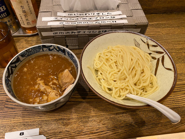「濃厚鶏つけ麺🍜🥢(玉葱🧅)」@新橋 纏の写真