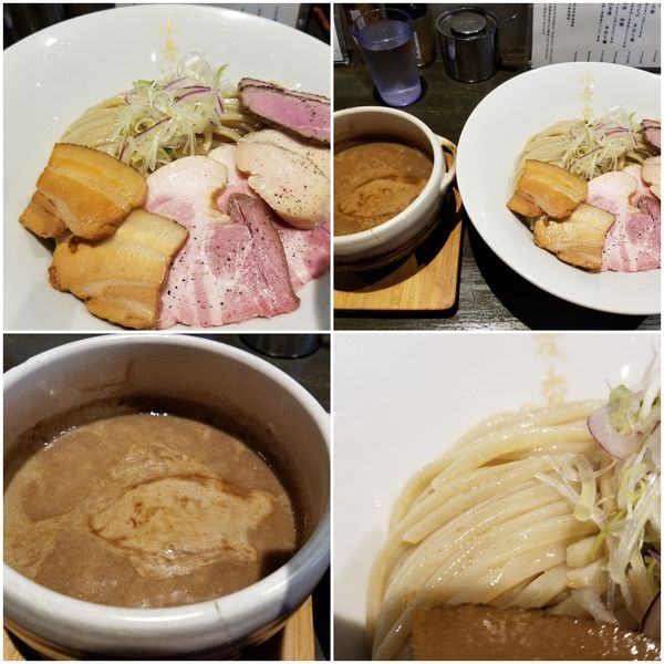 「白つけ麺+麺2倍+肉盛合せ」@麺者 すぐれの写真