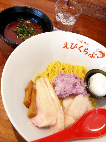 「特製トリュフえびつけ麺・玉ねぎ増し」@えびくらぶの写真