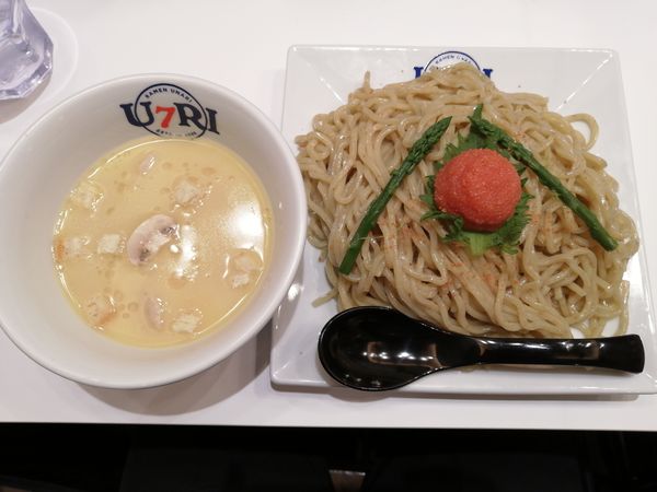 「明太クリームつけ麺（300g）」@ラーメン海鳴 JRゲートタワー店の写真
