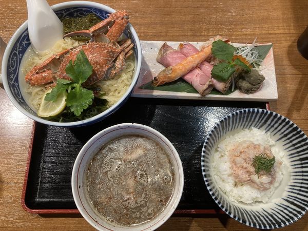 「【限定】うみのそば(つけ麺Ver2)¥1480&more」@寿製麺よしかわ 川越店の写真