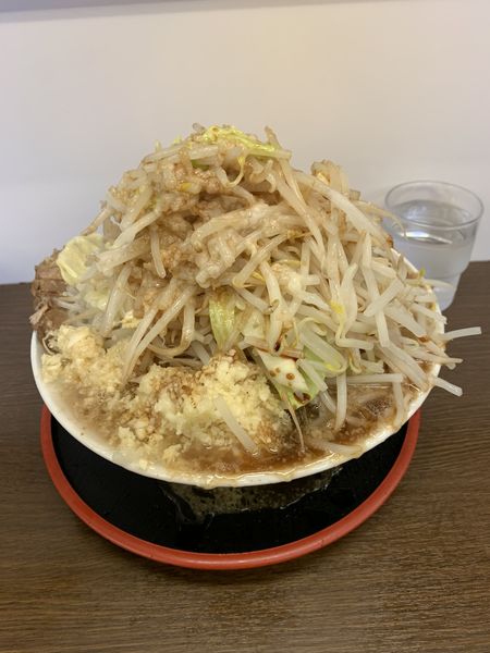 「元ラーメン（大盛り）」@麺屋 元の写真