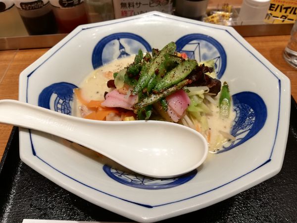 「アスパラちゃん　期間限定」@長崎ちゃんぽん リンガーハット 川越U_PLACE店の写真