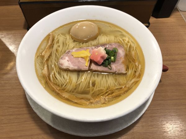 「鯛塩そば＋味玉」@鯛塩そば 灯花 本店の写真