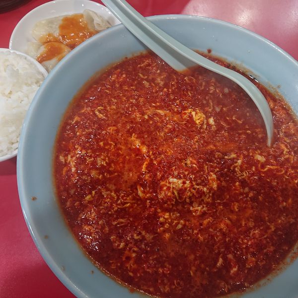 「タンタンメンセット1200円、ニラ160円、めちゃ辛20円」@元祖ニュータンタンメン本舗 新丸子店の写真