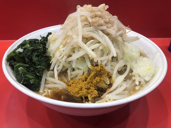 「らーめん￥770たまねぎ￥50カレー粉￥50ほうれん草￥50」@麺屋 桐龍の写真