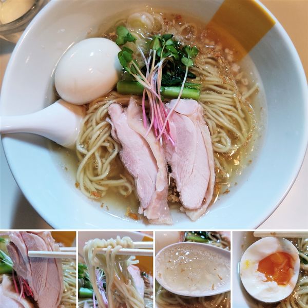 「塩生姜らー麺味玉入り　￥950」@塩生姜らー麺専門店 MANNISH 浅草店の写真