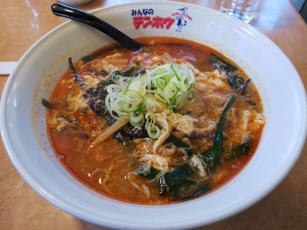 「【限定】酸辣湯麺　（麺大盛り）」@テンホウ 松本渚店の写真