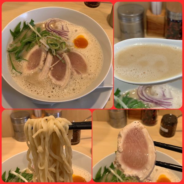 「鶏白湯ラーメン¥880」@鶏そば 久遠の写真