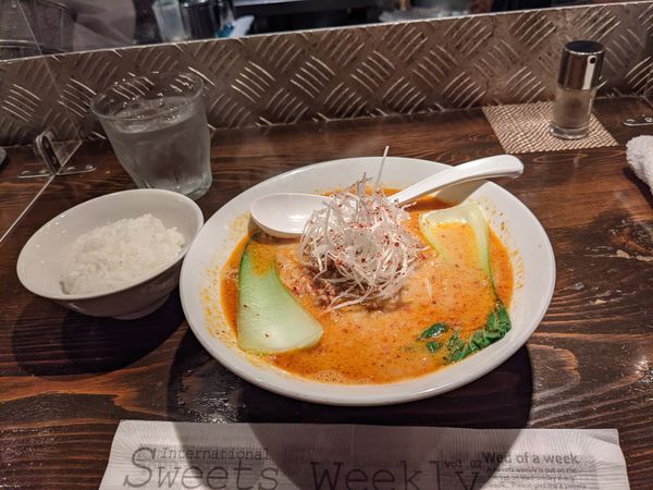 「担豚麺（胡麻）」@天虎の写真