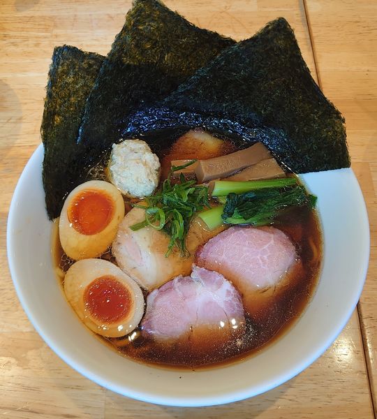 「特製醤油そば(手もみ)1100円」@麺処 いち林の写真