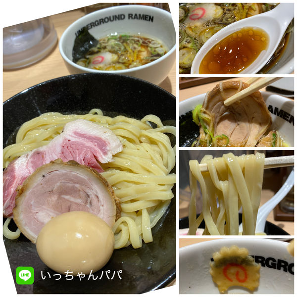 「特製つけめん（ライト）1150円」@頑者 UNDERGROUND RAMEN 川越駅店の写真