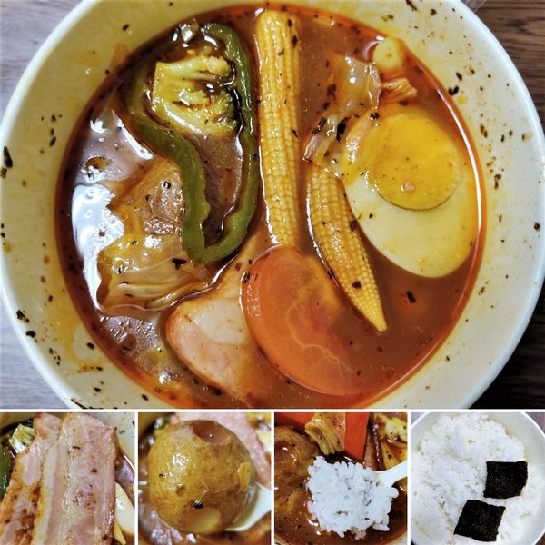 「ベーコンとキャベツのスープカレー(辛8番)  999円」@カレー食堂 心 秋葉原店の写真