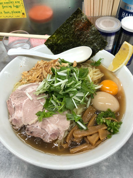 「牡蠣出汁冷やしまぜそば特盛」@覆麺 智の写真