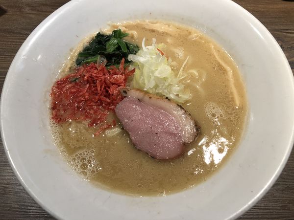 「鴨と海老の白湯そば」@鴨出汁中華蕎麦 麺屋yoshikiの写真