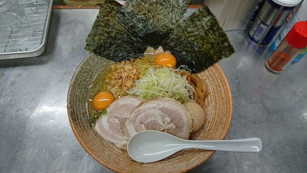 「濃厚牡蠣ソースまぜそば＋味玉＋生卵＋青唐辛子」@覆麺 智の写真