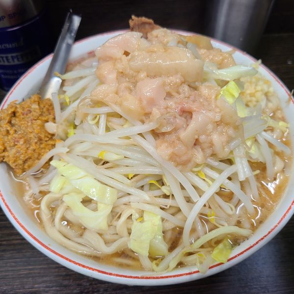 「ラーメン、麺増、肉味噌」@ラーメン二郎 川越店の写真