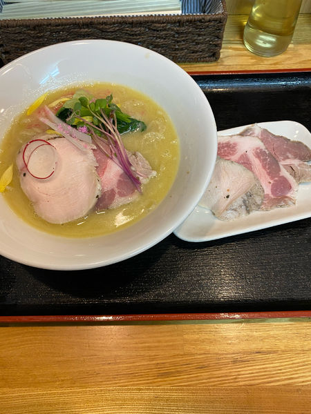 「シャモ白湯」@つけ蕎麦 えん藤の写真