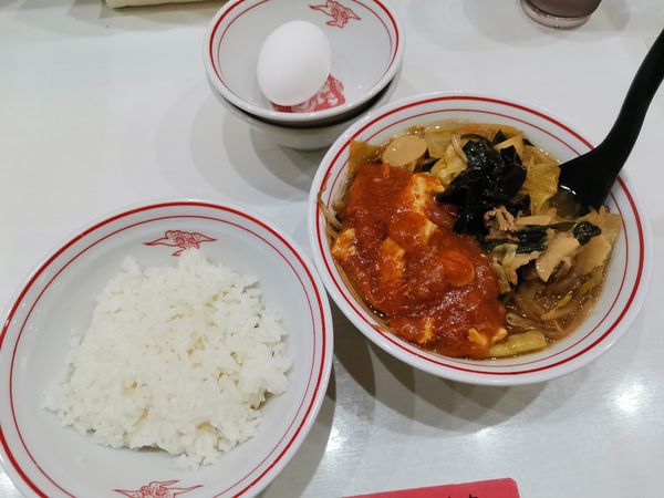 「朝辛Aセット」@蒙古タンメン 中本 上板橋本店の写真
