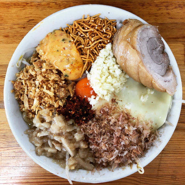 「まぜそば中　全増し」@ハイマウントの写真