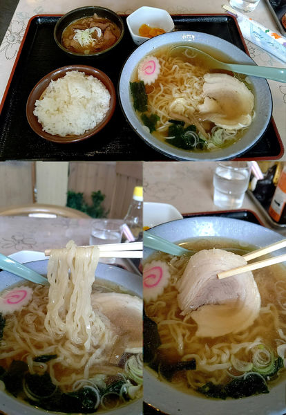 「ラーメン+もつ煮の『Bセット(¥970)』」@いずみや 本店の写真