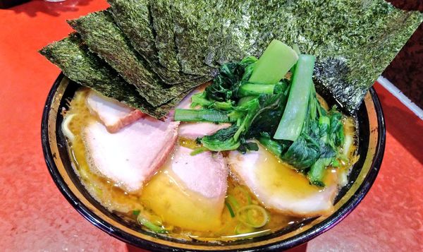「チャーシューメン(中盛･麺硬め･味濃いめ)+海苔」@厚木家の写真