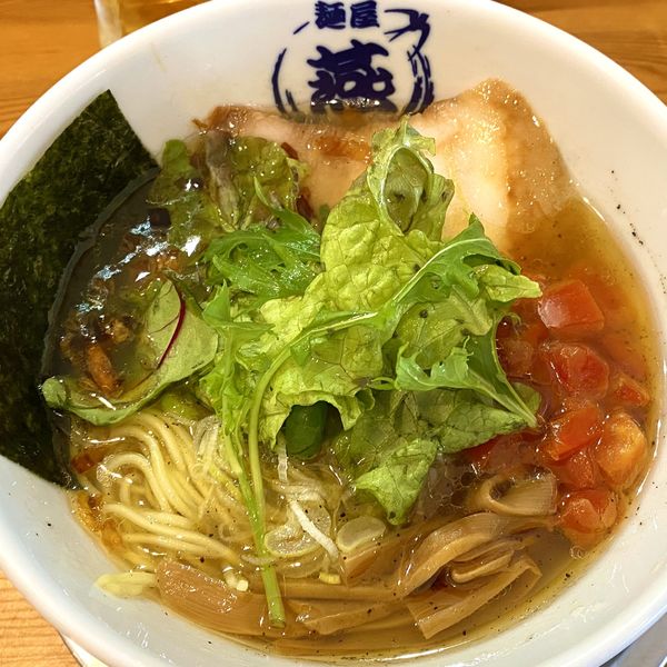「極上の塩【洋風】+瓶ビール」@麺屋 燕 駿府町店の写真