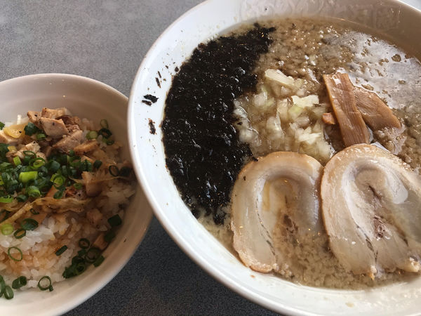 「燕三条らーめん　潤+（スゴポンのぶためし）」@らあめん花月嵐 ひたちなか高場店の写真