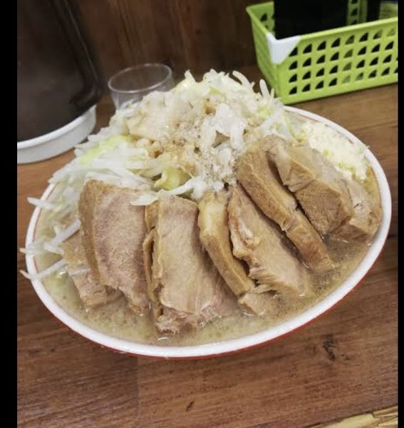 「大豚、全マシ」@ラーメン二郎 品川店の写真