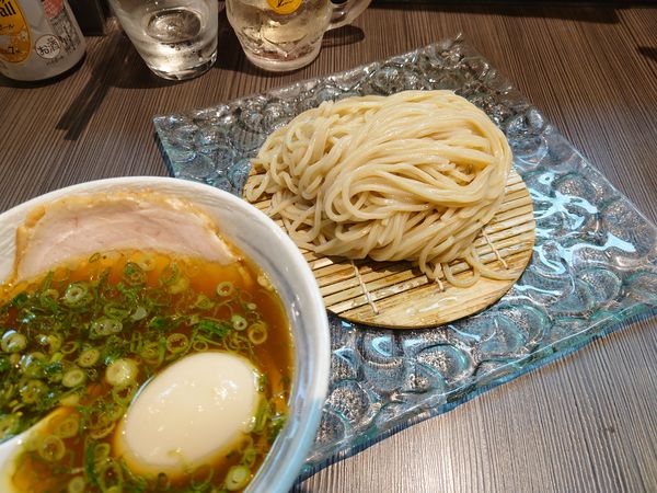 「ざるつけ麺850円＋味玉＋冷酒✖二杯 他いろいろ」@柳麺 呉田-goden-の写真