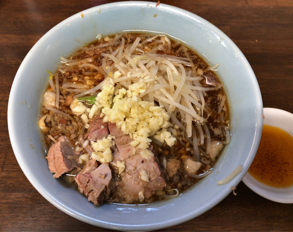 「小の小ラーメン 麺半分ヤサイ少な目ニンニク 650円」@らーめん玄の写真