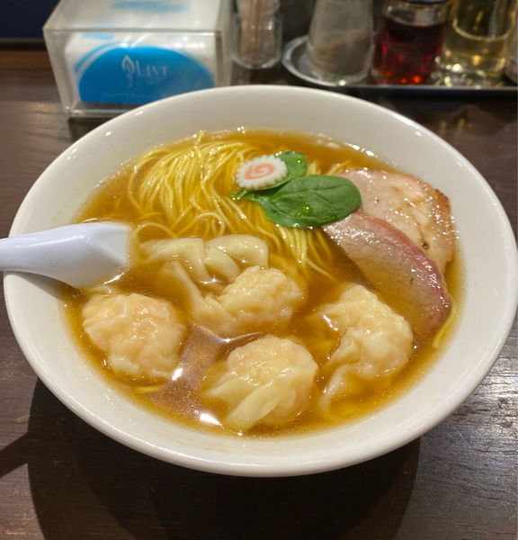 「海老わんたんそば (4コ入り) ¥1000」@あんくるていの写真