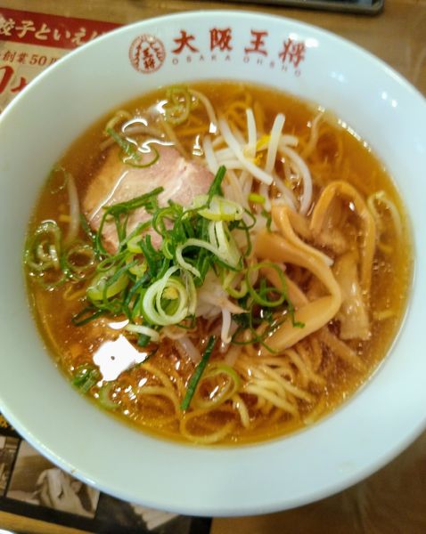 「王将セット (中華そば) 1100円」@大阪王将 館林新宿店の写真