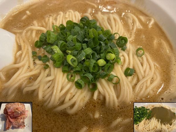 「[限定]牡蠣と鮟肝の特濃＋境港産紅ずわい蟹ミソの和え玉＋肉増」@弘明寺丿貫の写真