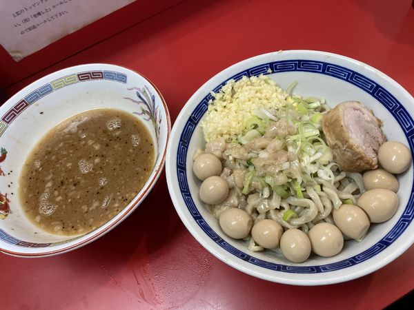 「つけ麺¥880+うずら¥100✖️2」@ジャンプの写真