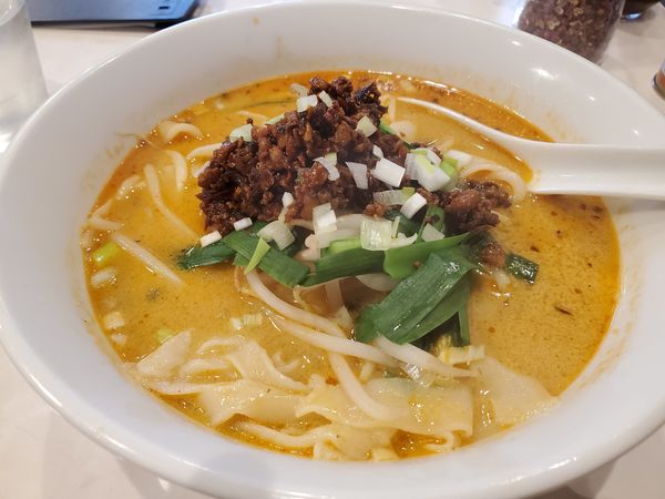 「四川風担々刀削麺」@餃子伝説本舗 吉野町店の写真