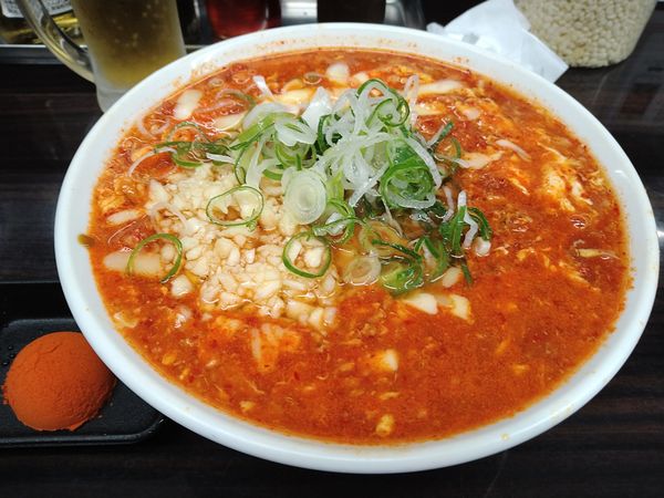 「トマトカレータンタン麺 7辛 ニンニク増し」@元祖カレータンタン麺 征虎 総本店の写真