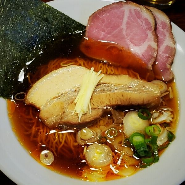 「縞海老・甘海老・牡丹海老のダブルコンソメ 千円+蟹味噌和え玉」@中華そば ひしおの写真