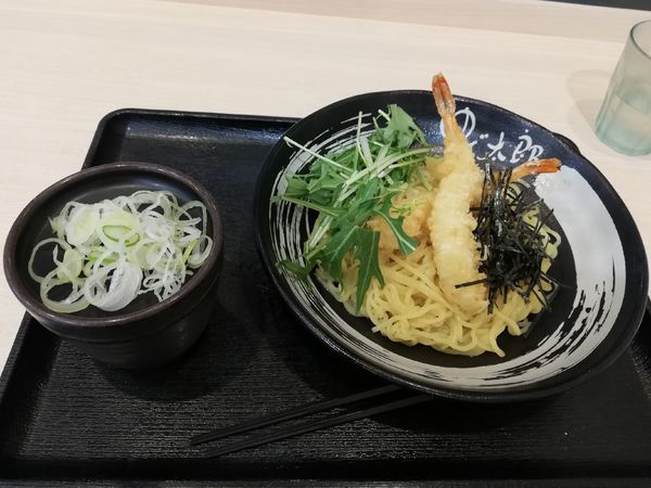 「アゲアゲ海老天ざる中華　期間限定」@ゆで太郎 川越鴨田店の写真