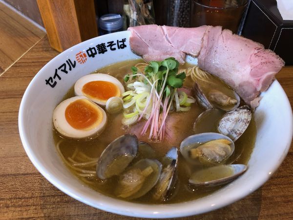 「塩そば〜鶏とアサリの旨味清湯〜」@セイマル中華そばの写真