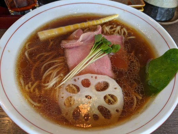 「鴨鶏あさりSOBA　900円+和え玉あさり300円」@麺屋 グラフミの写真