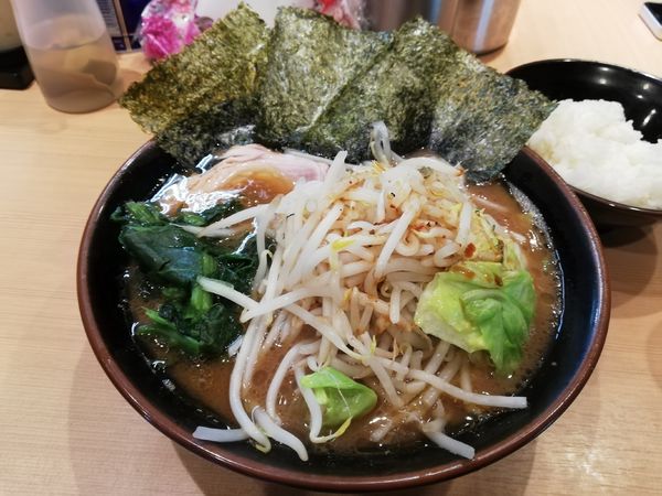 「野菜ラーメン　ライス」@輝道家直系 皇綱家の写真